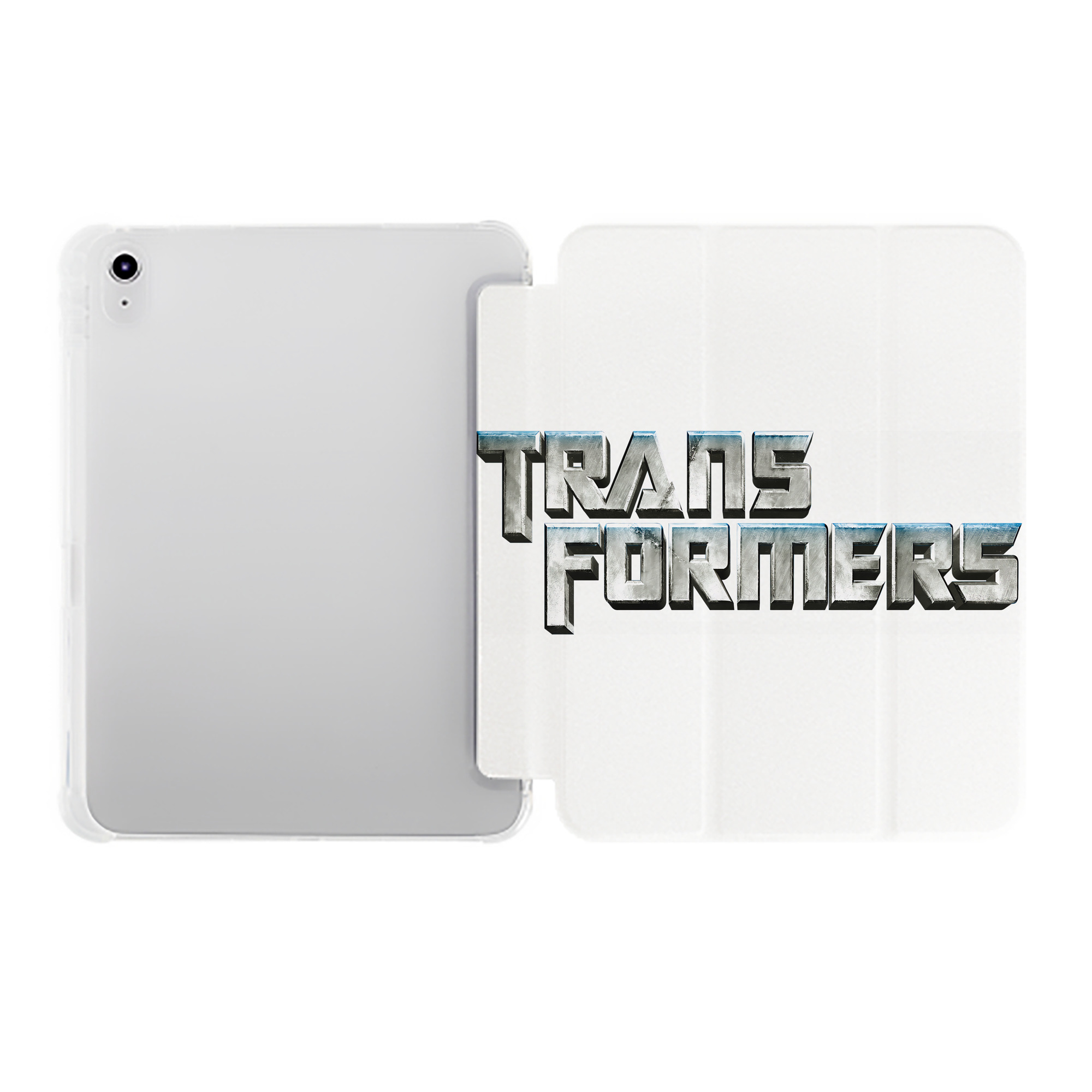 （画像用） Transformers トランスフォーマー IPad ケース ペン収納付き 三つ折りスタンド PUレザー×シリコン 対応機種9.5/10.5/10.9インチ
